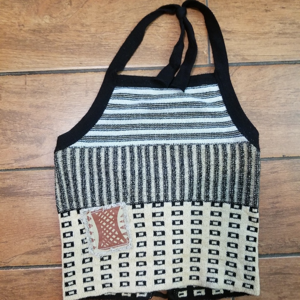 Save the Queen Italy Halter Crop Top - Picture 1 of 1